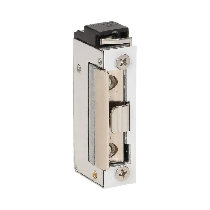 143166 - Symmetric electric strike with unclosed door signalling, MINI 280mA for 12VDC