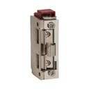 143171 - Electric strike with latch guide and unclosed door signalling, reversible, MINI 280mA for 12VDC