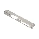 143179 - Faceplate angled, left applied for mounting on clinker, metal or wood pillar, etc.; made of aluminum and zinc alloy (stainless steel)
