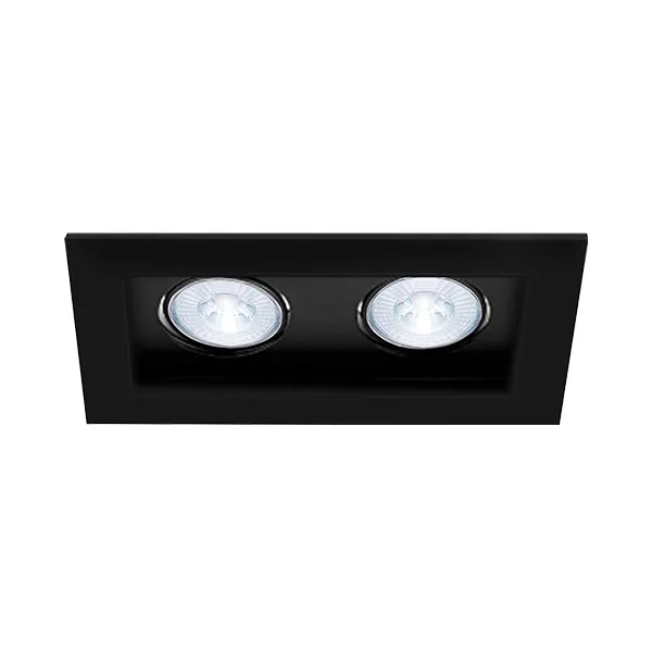 103016 - BETA A SQUARE 2D BLACK IP20 SPOTLIGHT FIXTUREBRY