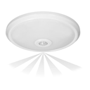 140756 - ZONDA LED 12W, ceiling light, white with motion sensor,  800lm, IP20, 4000K, milky PC