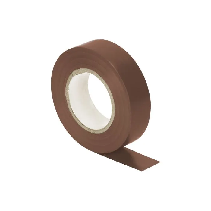 149736 - Insulation tape, flameretardant, brown 19mm wide, 0.13mm thick, 20m long