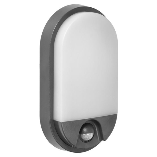 [ORNAD-OP-6110GLPMR4] 140774 - NEFRYT LED 10W, garden luminaire, grey with PIR motion sensor, 800lm, IP54, 4000K