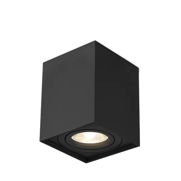 103030 - GAMA 8010 SQUARE BLACK GU10 IP20 SPOTLIGHT FIXTUREBRY
