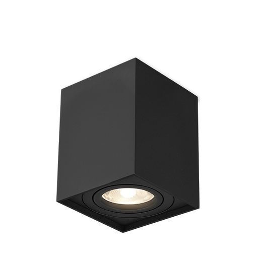 [BRYBH04-00311] 103030 - GAMA 8010 SQUARE BLACK GU10 IP20 SPOTLIGHT FIXTURE-BRY