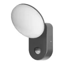 146634 - RIOLIT LED 15W, grey garden luminaire with motion sensor, 1100lm, IP65, 4000K