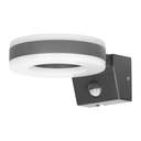 140791 - HOWLIT LED 20W, grey garden luminaire with motion sensor, 1800lm, IP65, 4000K