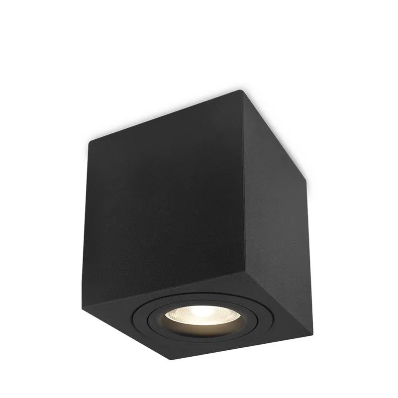 103046 - GAMA 8011 SQUARE BLACK GU10 IP20 SPOTLIGHT-BRY