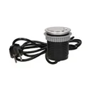 141135 - Flush-fitting furniture socket with USB charger and 1.8m cable 230V AC, 1x16A, 230V AC, 5V DC/2,1A, 3680W, IP20