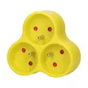 149215 - Triple socket outlet, turquoise Threesocket splitter with grounding, suitable for any interior where additional sockets are required. (kopya)