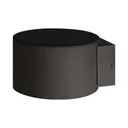 103056 - AVVA 8W ROUND BLACK 3000K IP20 WALL LIGHTBRY