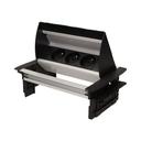 141072 - Dustproof, Recessed furniture socket with 1.8m cable 3 x 230V AC/16A; 3680W; IP20; cabel lenght 1,8 m