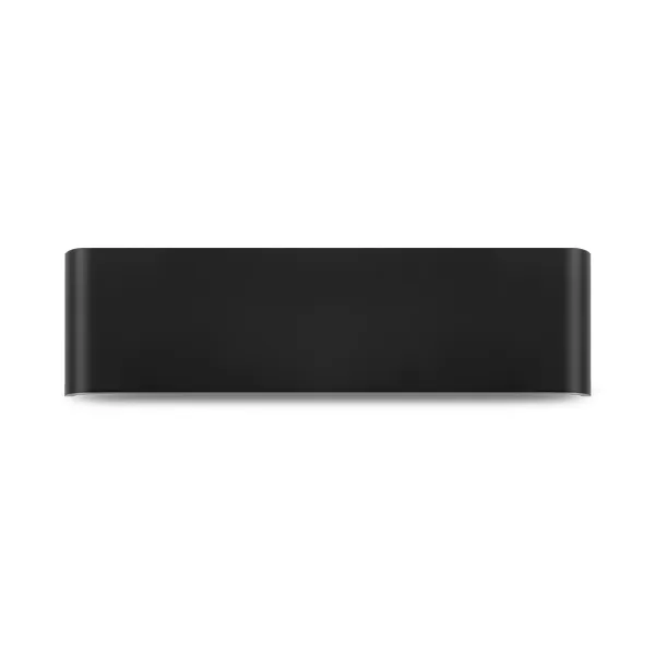 103060 - AVVA 8W 200L RECTANGLE BLACK 3000K IP20 WALL LIGHT-BRY