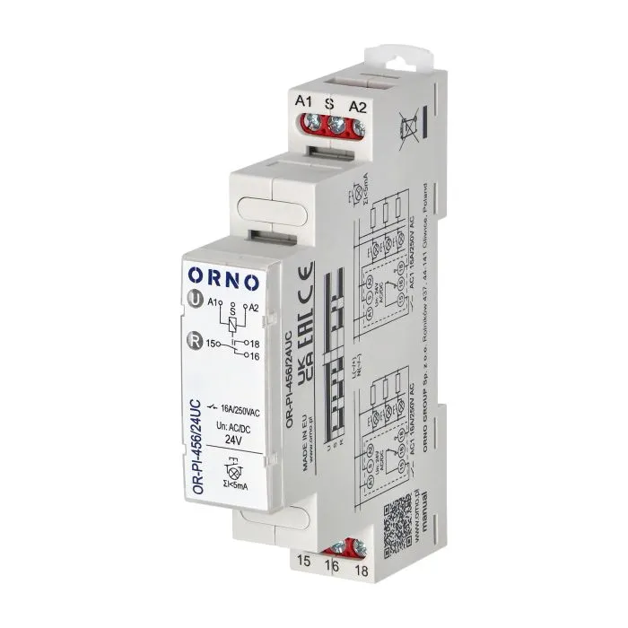 140841 - Installation bistable relay, 24 VAC / DC, 16A