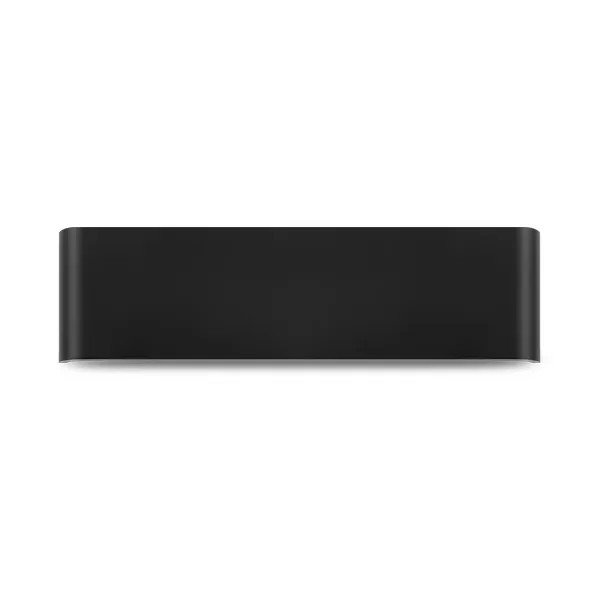 103062 - AVVA 8W 300L RECTANGLE BLACK 3000K IP20 WALL LIGHTBRY