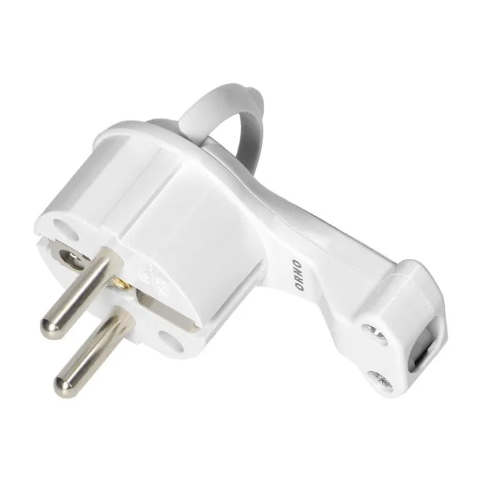 149184- Uni-Schuko plug with handle, white