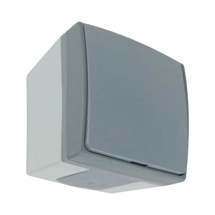 149276 - AQUATIC PRO IP 55 Single socket 2P+E, grey/graphite