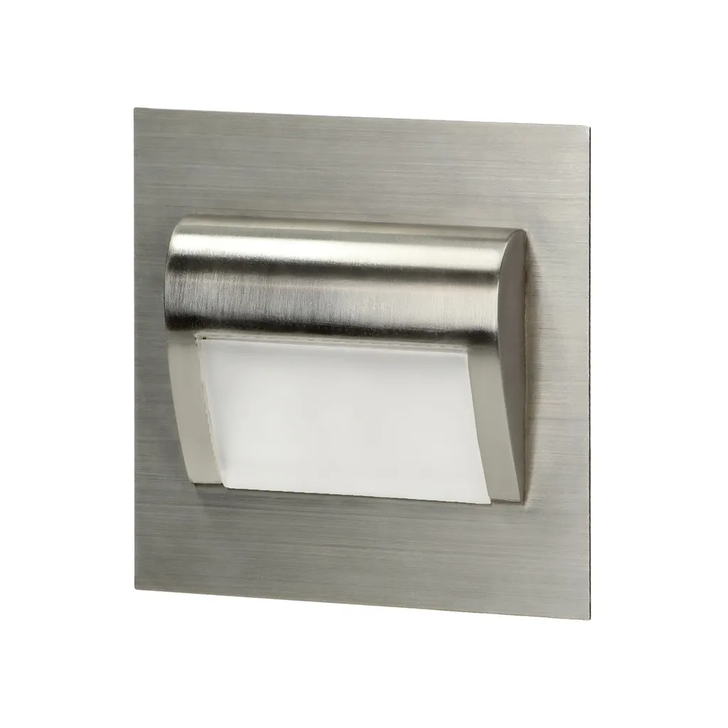 140595-DRACO LED NEW 1,5W, luminaire d'escalier encastré 12VDC, 30lm, 6000K, satiné, installation innovante