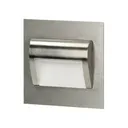 140595-DRACO LED NEW 1,5W, luminaire d'escalier encastré 12VDC, 30lm, 6000K, satiné, installation innovante