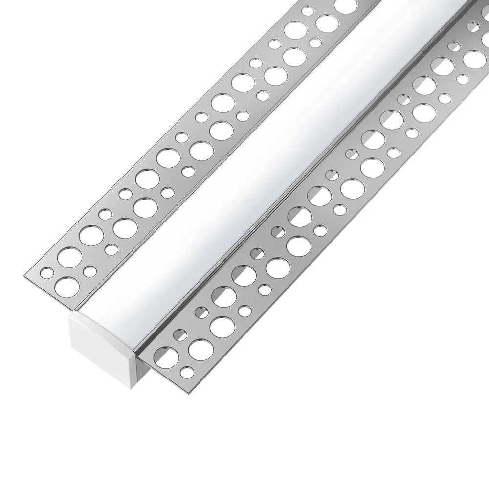 109104 - Profilé en aluminium pour plâtre de 2 mètres pour bande LED pour cloison sèche ALU-LDL