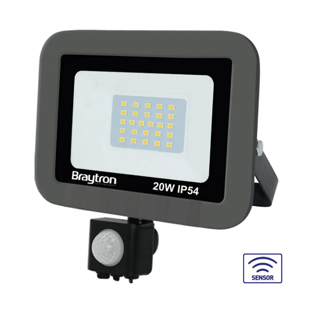 102145-  30W LED FLOOD LIGHT 6500K WITH SENSOR IP54  -BRY