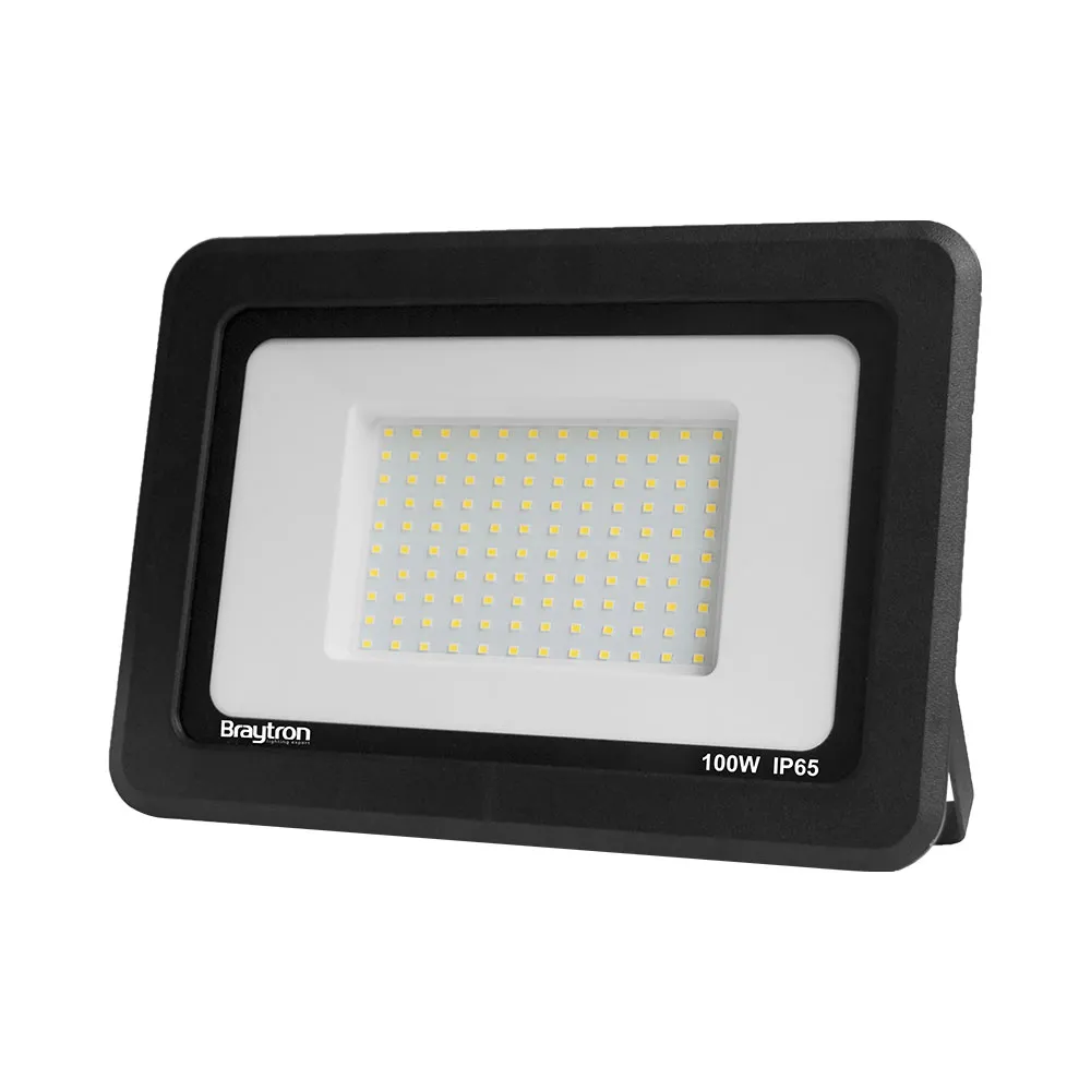 102148-FLOOD-SF-100W-BLC-6500K-IP65-LED FLOODLIGHT-BRY