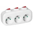 140528-Répartiteur de prises 3x2P+E avec 3 interrupteurs individuels