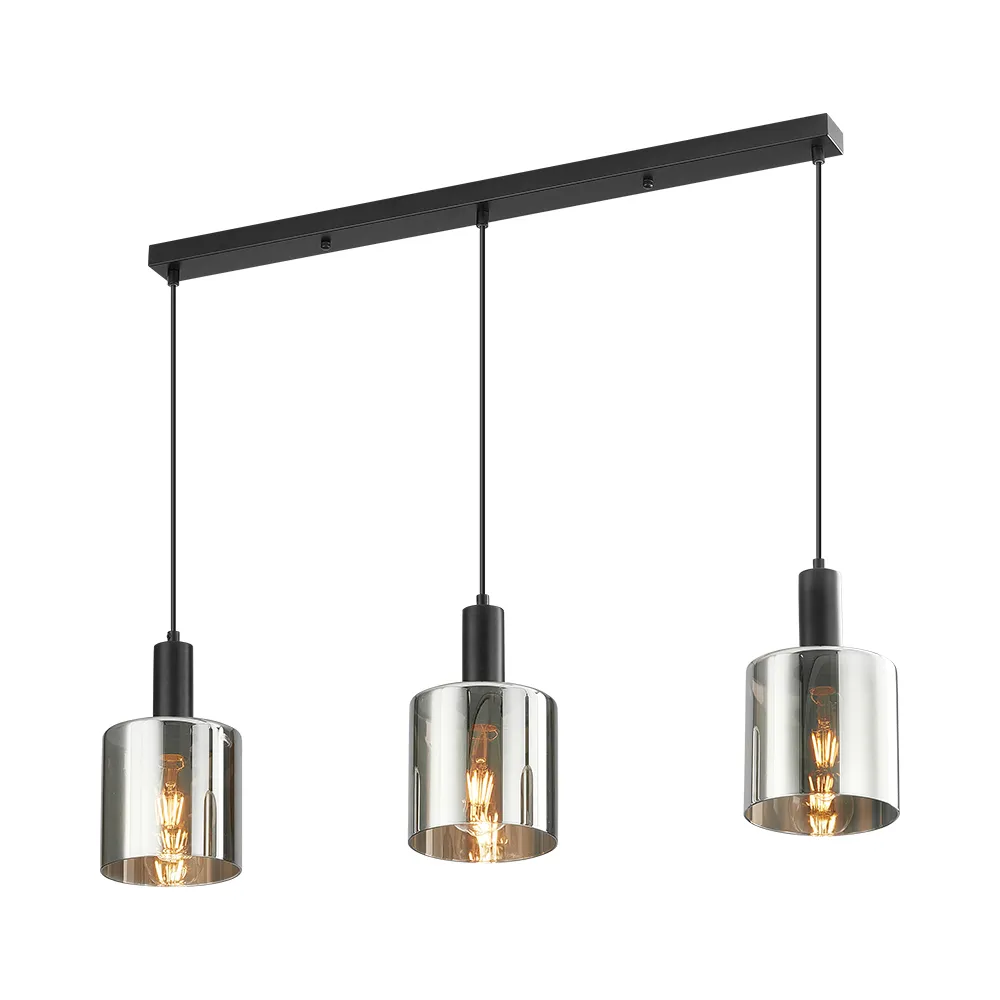 120380 - S007S3H3xE27SMKPENDANT LIGHT BRY