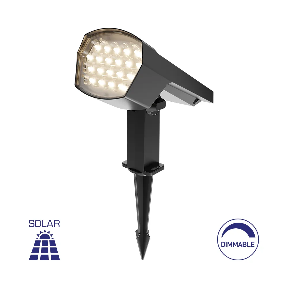 102263 - SPIKE SOLAR 12W GREY 2IN1 IP65 SPIKE LIGHT BRY