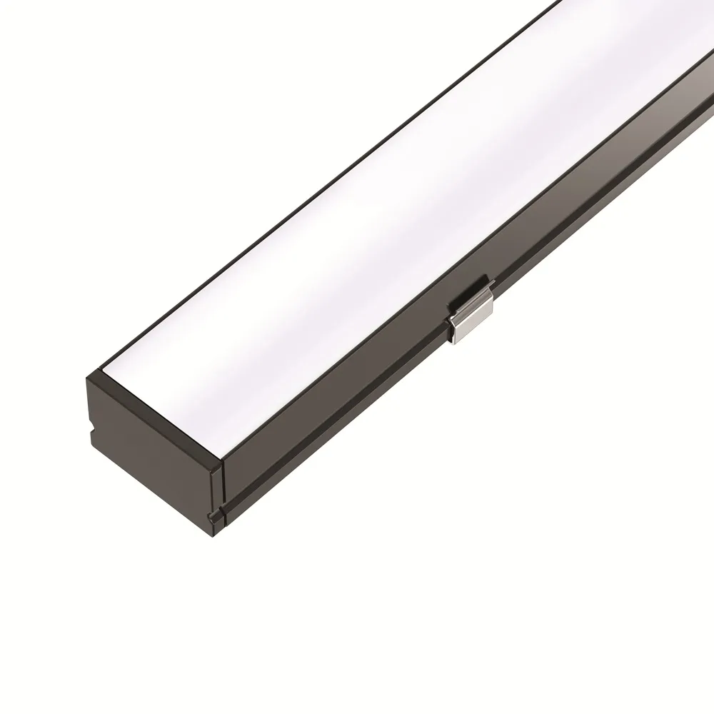 109110 - 2 meters Surface Aluminium Profile for LED Strip Multi Purpose Use  Black - LDL 