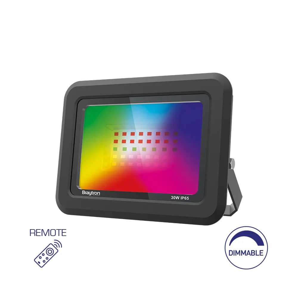 103278-FLOOD-SF-30W-BLC-RGB-IP65-LED FLOODLIGHT-BRY