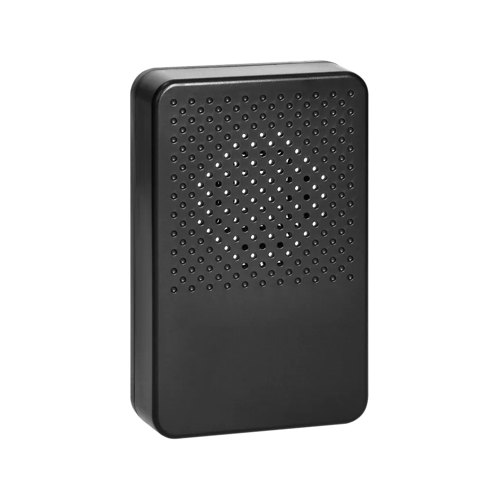 143015-Electronic, wired doorbell LARK MAXI AC, one tone, 230V, black