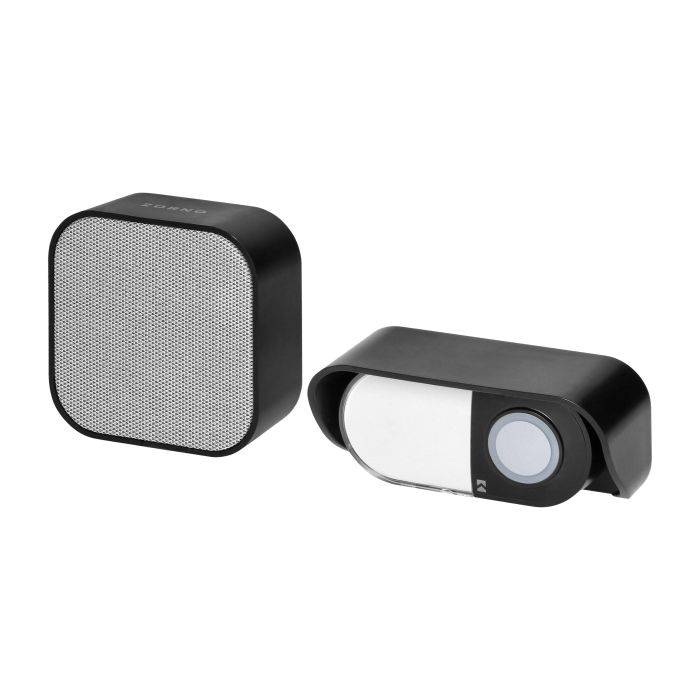 143074 ATEL AC, wireless mains-powered doorbell, learning system, 38  sounds, 150m, black