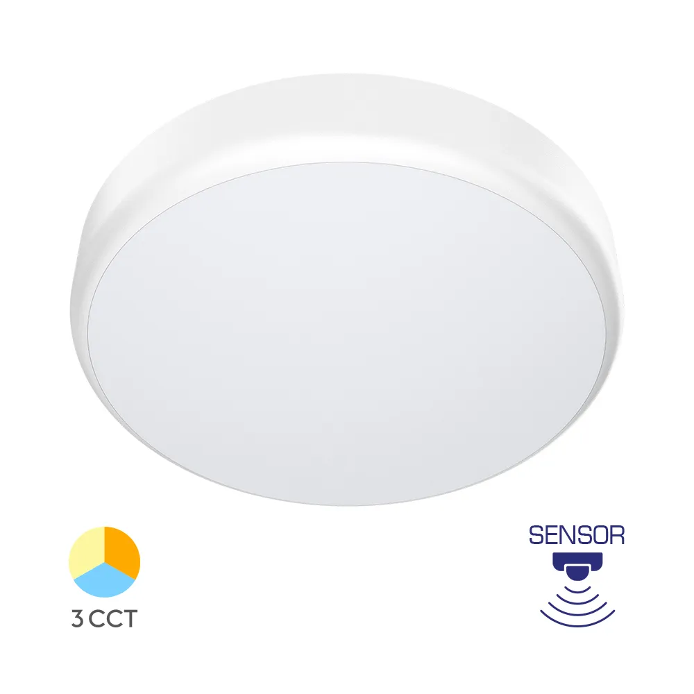 102167 - 20W CEILING LIGHT 4IN1 MICROWAVE SENSOR IP54 BRY