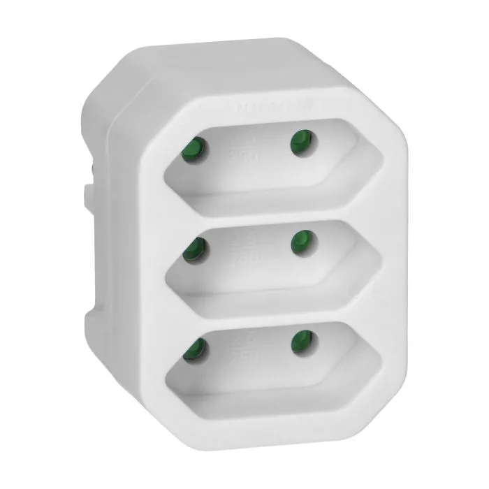 149208-Socket splitter 3x2P euro, white
