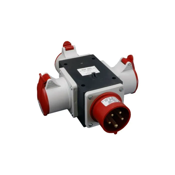 147041 Socket splitters 3-phase energy WEJ1X16A/5P, WYJ3X16A/5P,  IP44