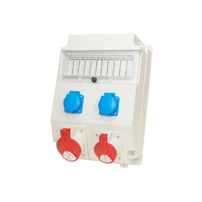 147050-Distribution boxes 1x32A/5P, IP54, 1x16A/5P 2x250V, window