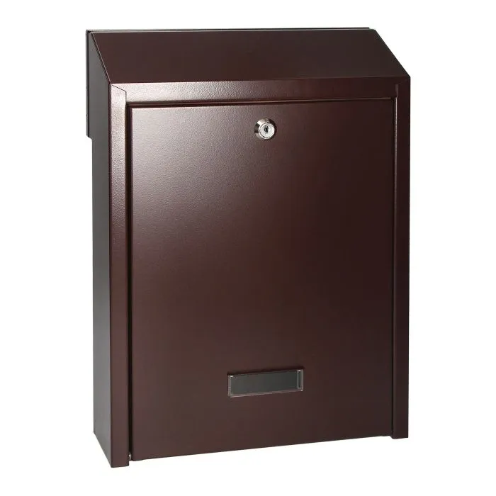 148032 - FIJI mailbox passthrough mailbox with cylinder lock, brown