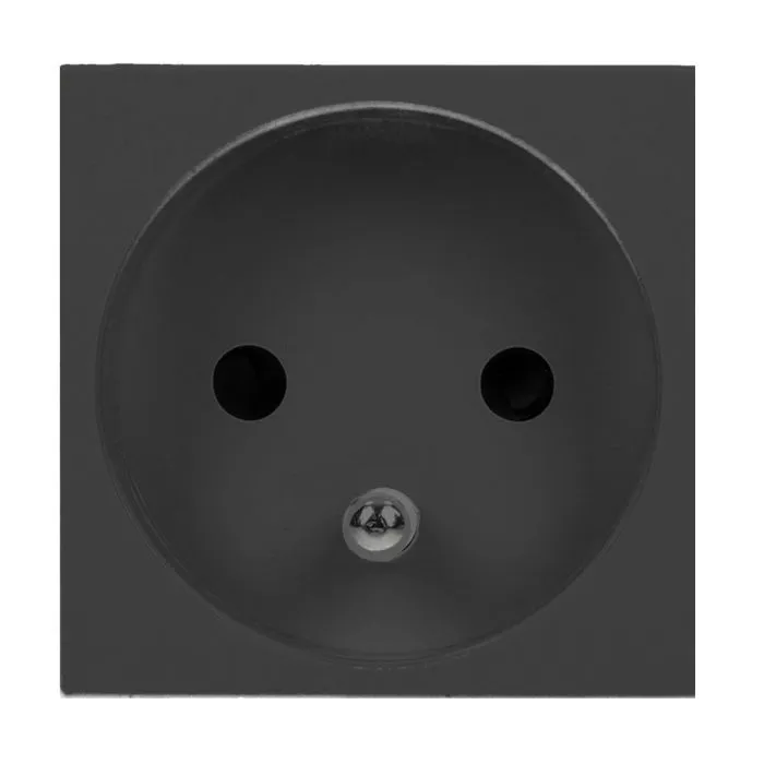 146534 - NOEN FR Socket module for furniture connection panel, French type, black