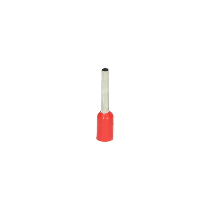 149584 - Insulated cable end terminal, max. section 1mm2, copper sleeve length: 10mm, 100pcs