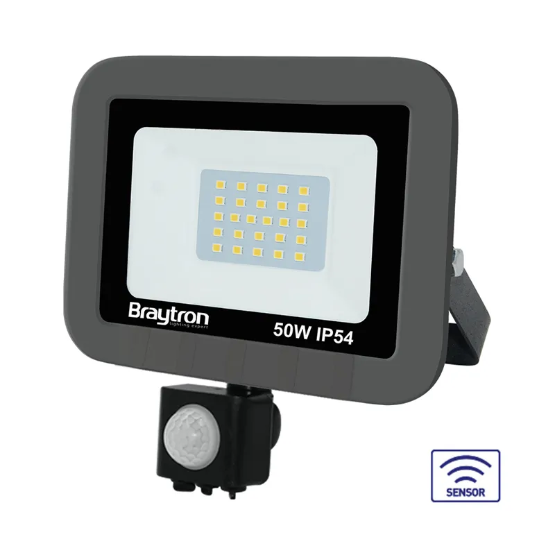 102083 - 50W GREY SENSOR 6500K IP65 LED FLOODLIGHT-BRY