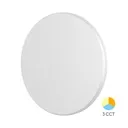 103292 - 12W WALL LIGHT PALERMO ROUND WHITE 3IN1 CCT IP65BRY