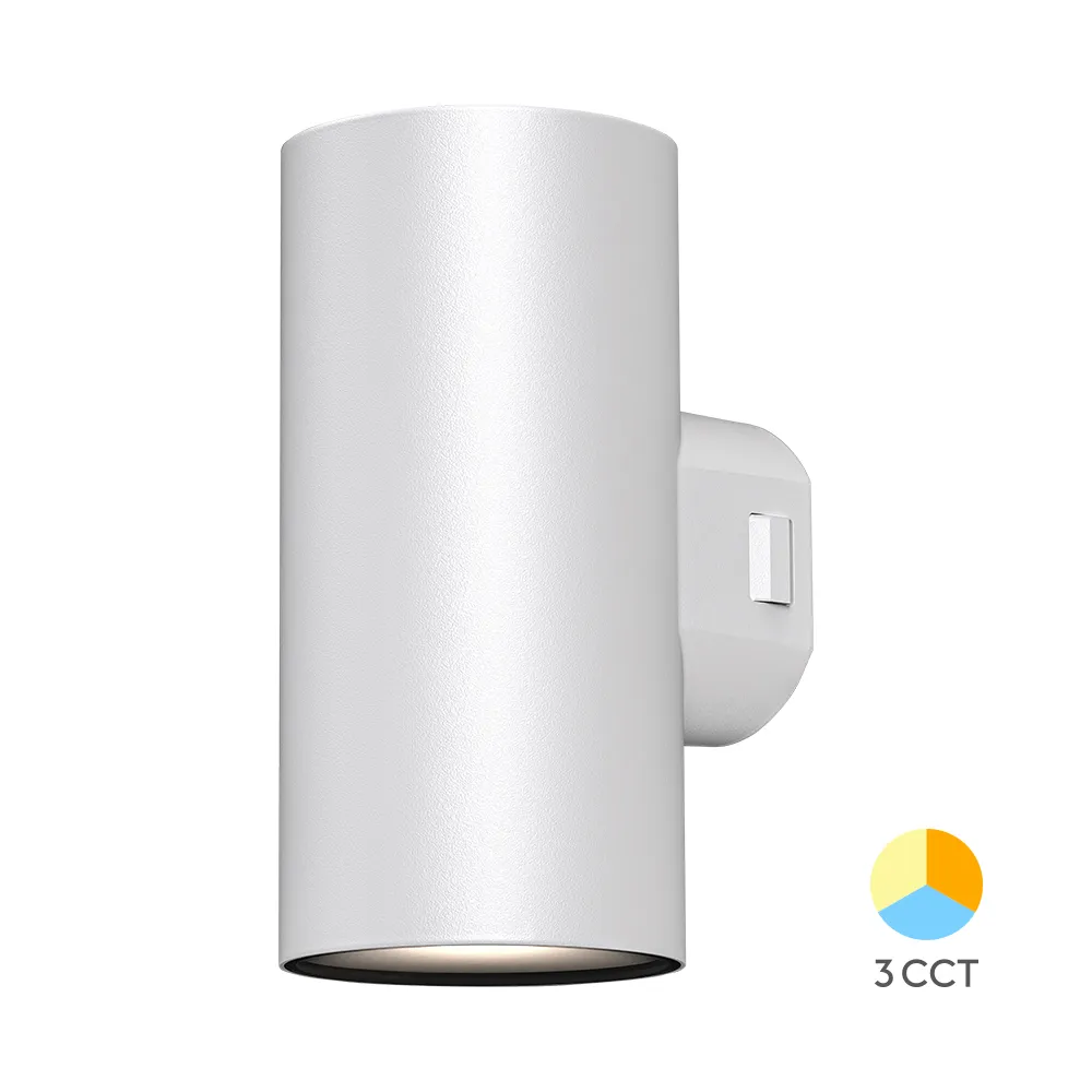 103301 - 2x9W WALL LIGHT VEKTA WHITE 3IN1 CCT IP65BRY