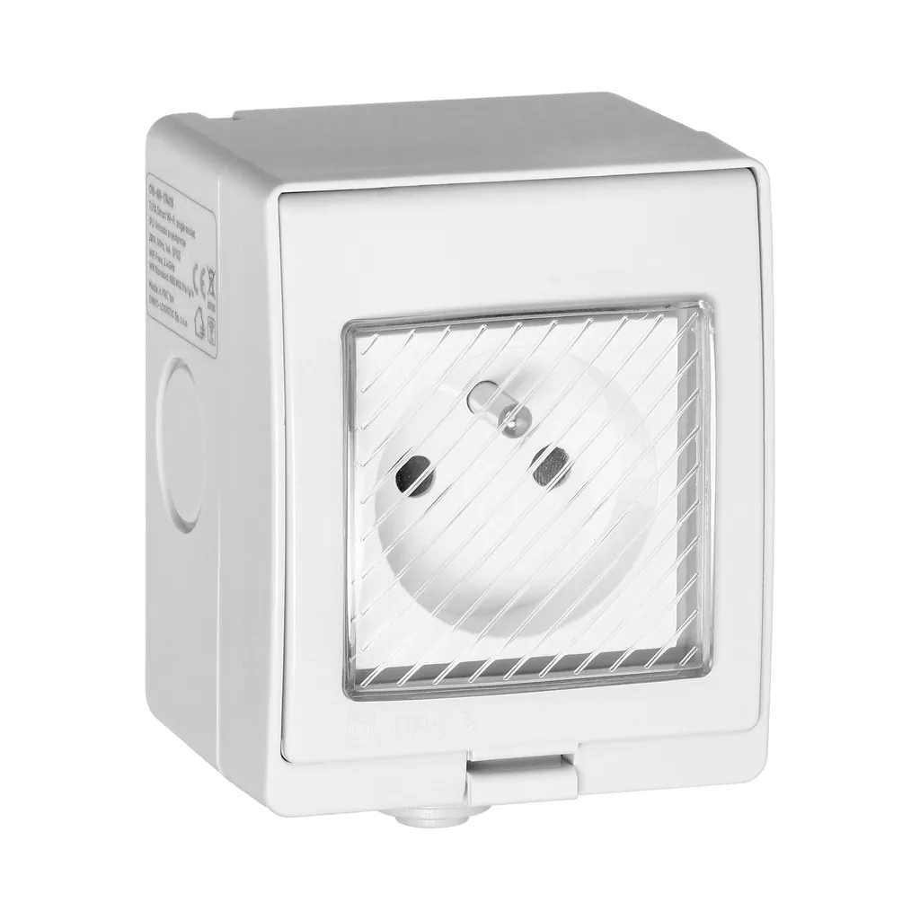 149856-Tuya Smart Wi-Fi surface-mounted single socket, IP55