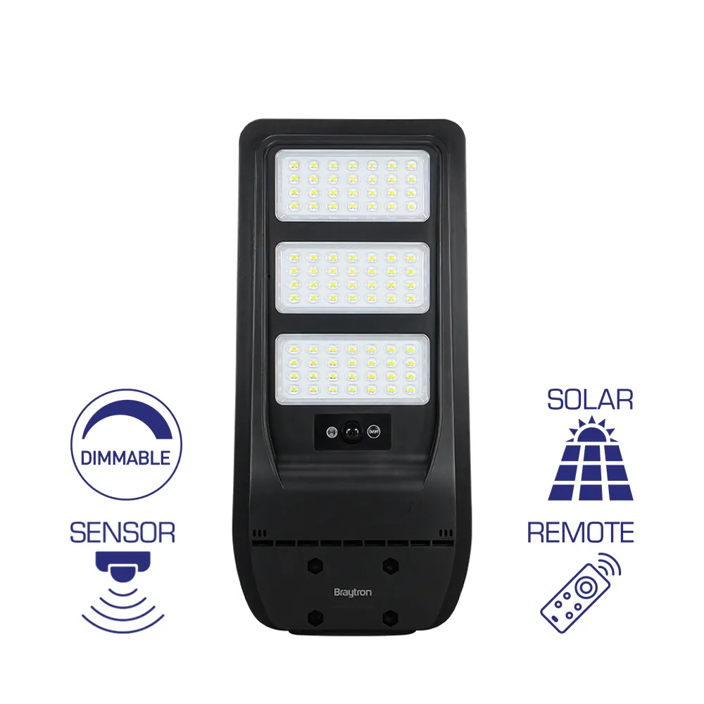 101763 - 50W Street Light with Solar and Sensor 6500K IP65 BRY
