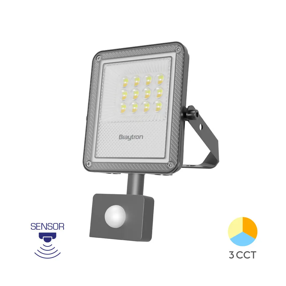 102209 - FLOODPF50WGRY3IN1SNSIP65LED FLOODLIGHTBRY
