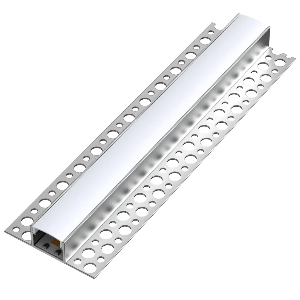 109121-2 meters Plaster Surface Aluminium Profile for LED Strip double Wing ALU-LDL