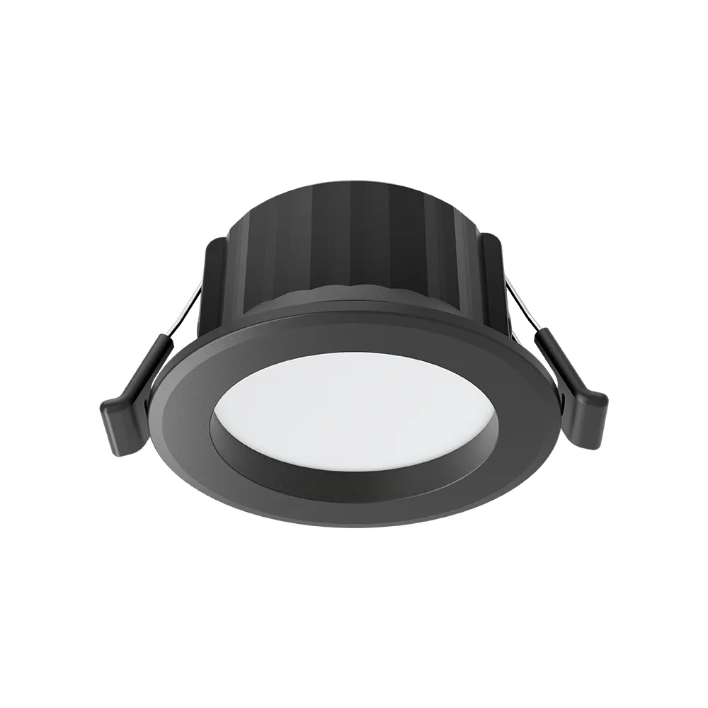 102279 - 9W ROUND BLACK D90 3IN1 IP54 LED DOWNLIGHT BRY