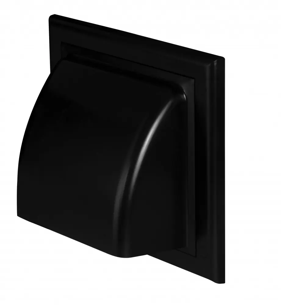 170510 - Exhaust grille for round ventilation duct black (ø100) - AWT
