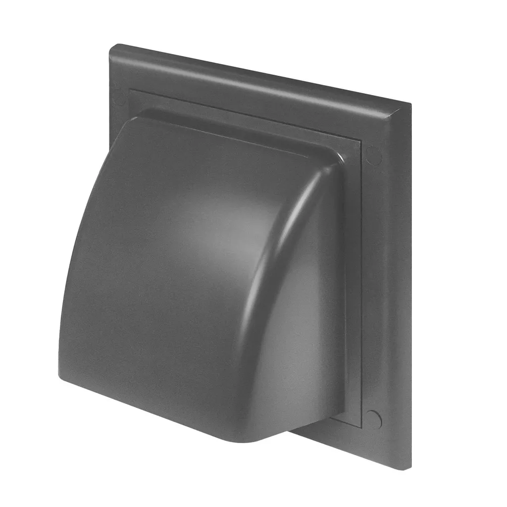 172371  - Exhaust grille for round ventilation duct dark grey (ø100) - AWT